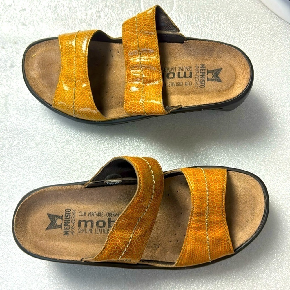 Mephisto Shoes Slides Womens Us 5.5 36 EU  Sandals Air-Relax Leather Portugal